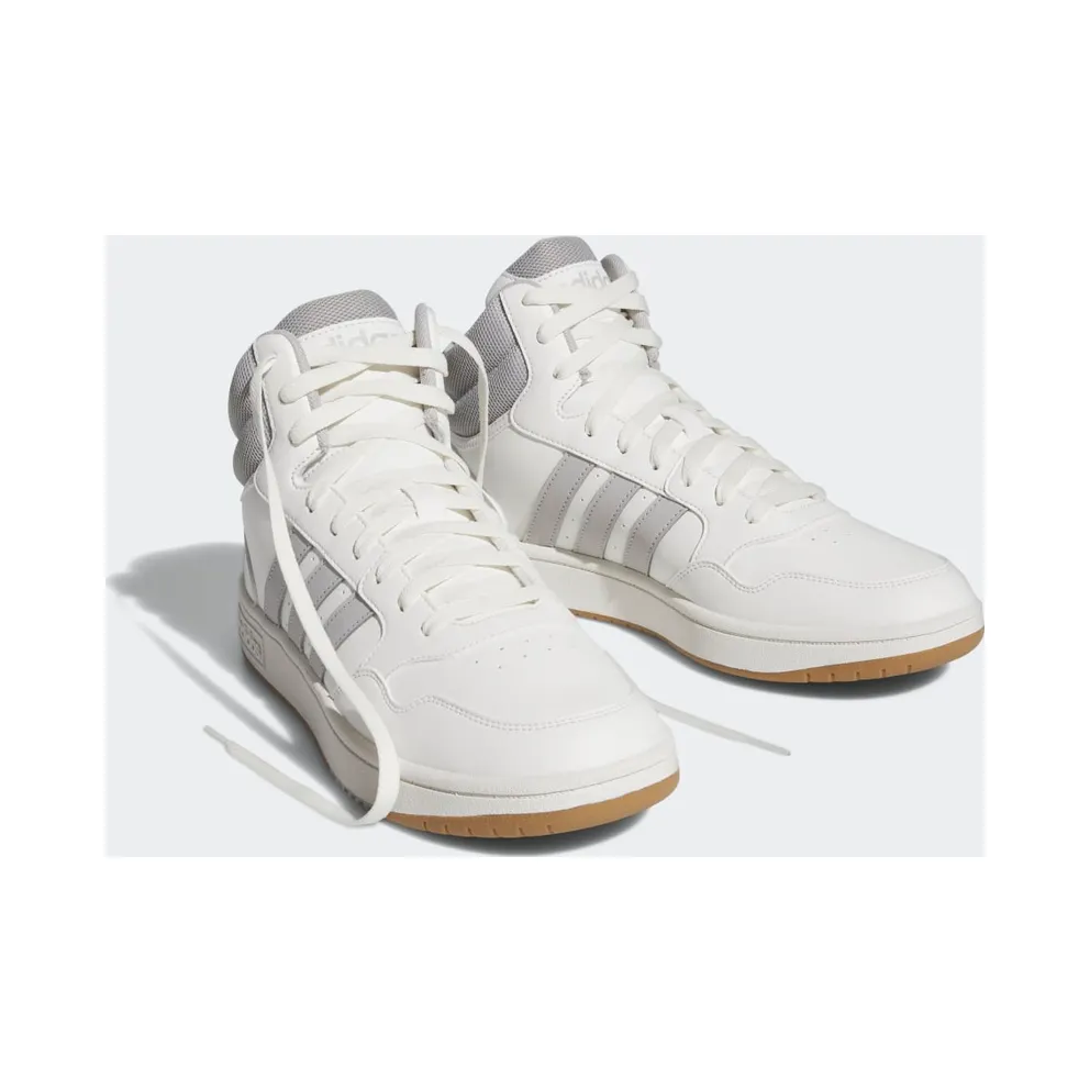 adidas Hoops 3.0 Mid Lifestyle Basketball Classic Vintage Core White / Grey Two / Gum (IG5568)