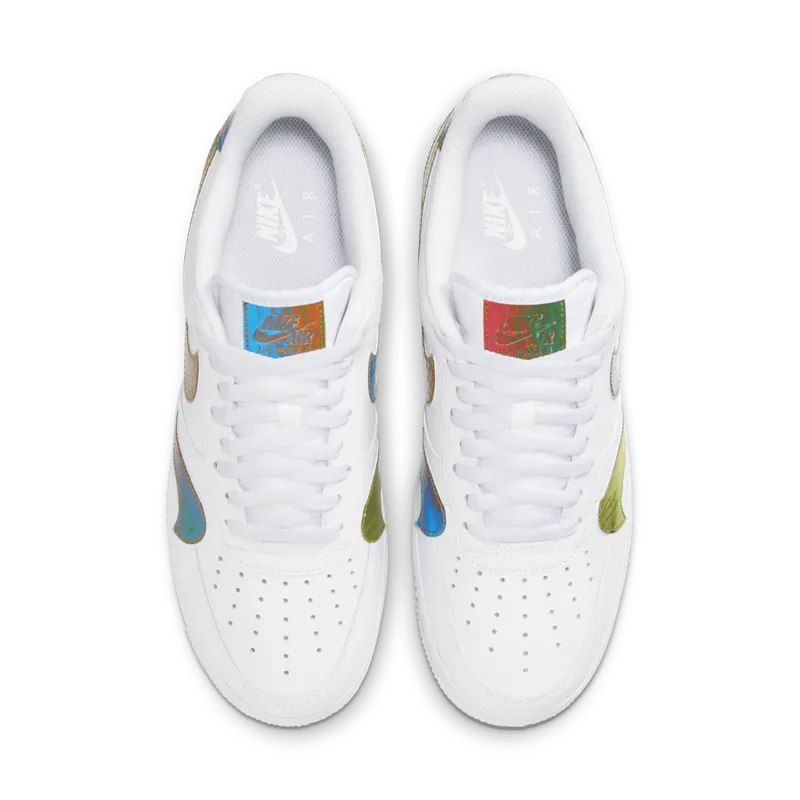 Nike Air Force 1 Low Misplaced Swooshes White Multi White/Reflect Silver (CK7214-101)