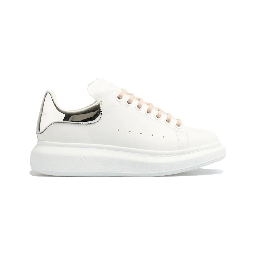Alexander McQueen Oversized White Silver Pink (718232 WIEE4 9071)