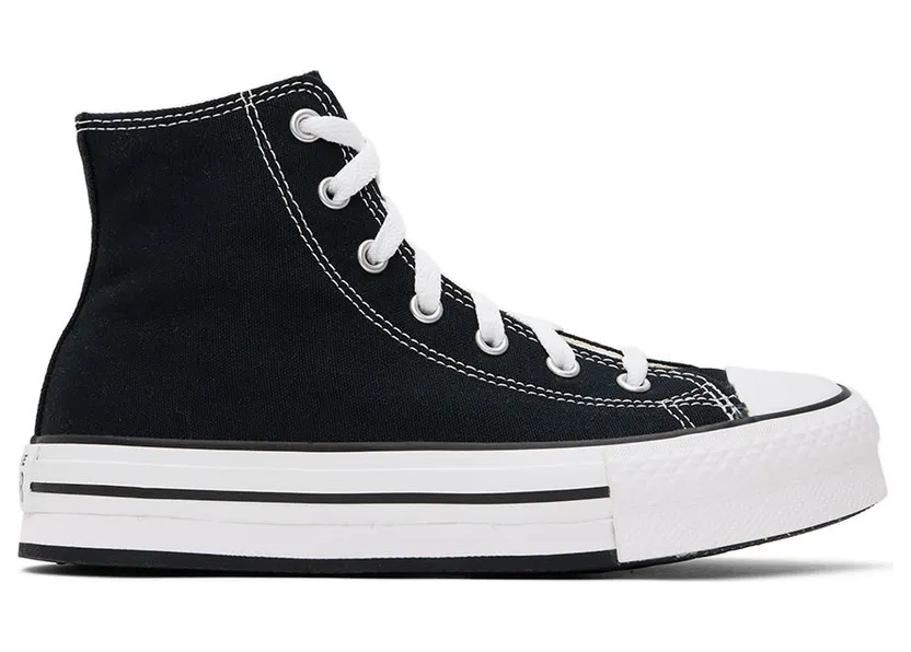 Converse Kids Black Chuck Taylor All Star Lift Sneakers (272855C)