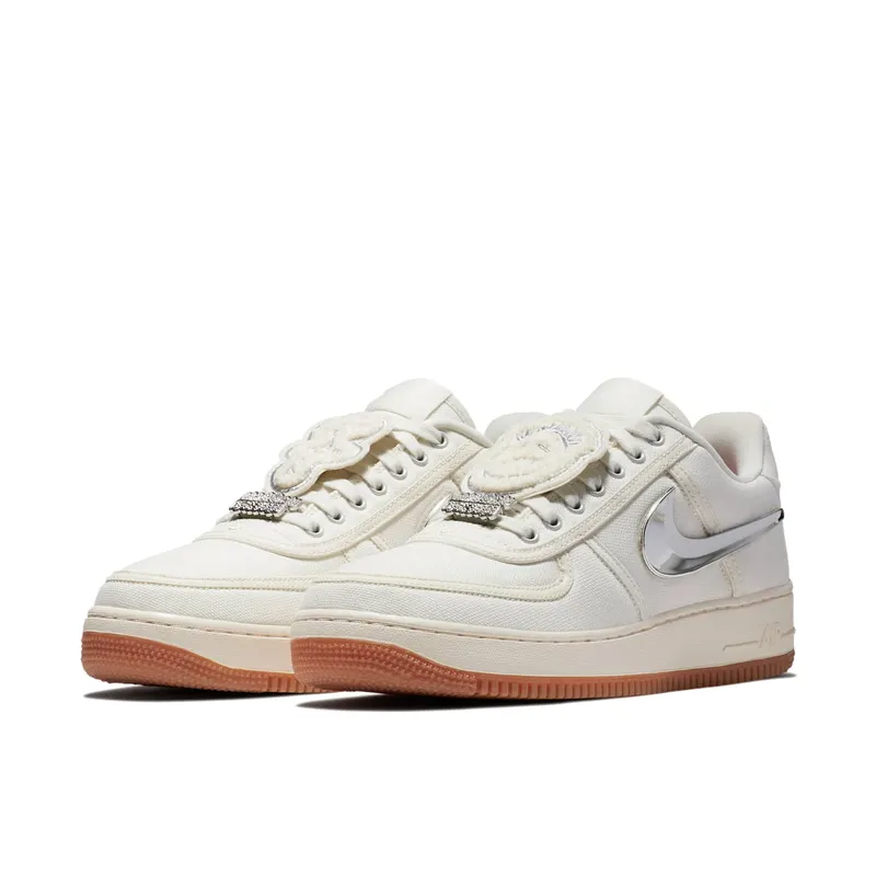 Nike Air Force 1 Low Travis Scott Sail Sail/Sail-Gum Light Brown (AQ4211-101)