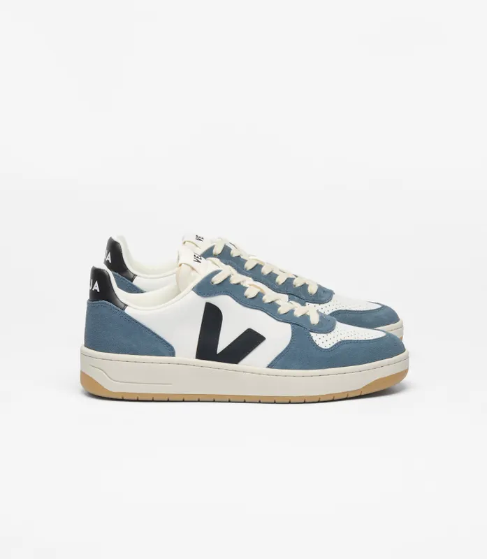 VEJA V-10 leren sneakers with logodetail – White (VI0220863A)
