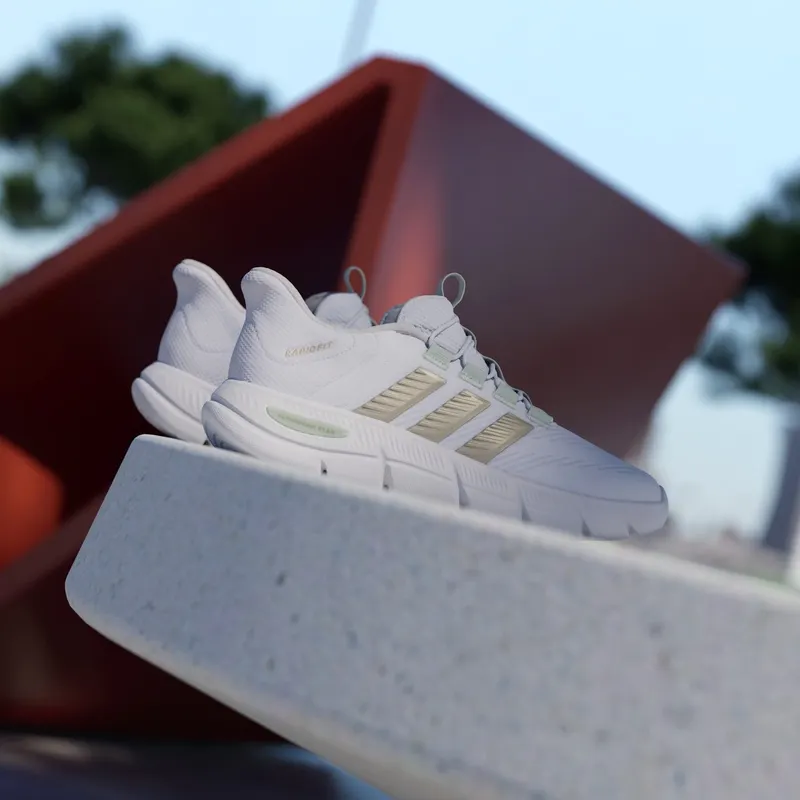 Adidas CLOUDFOAM FLEX RAPIDFIT Shoes Cloud White / Cyber Metallic / Linen Green (KJ4708)