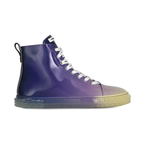 Giuseppe Zanotti Blabber glanzende high-top met kleurverloop “Purple” (RM10013001)
