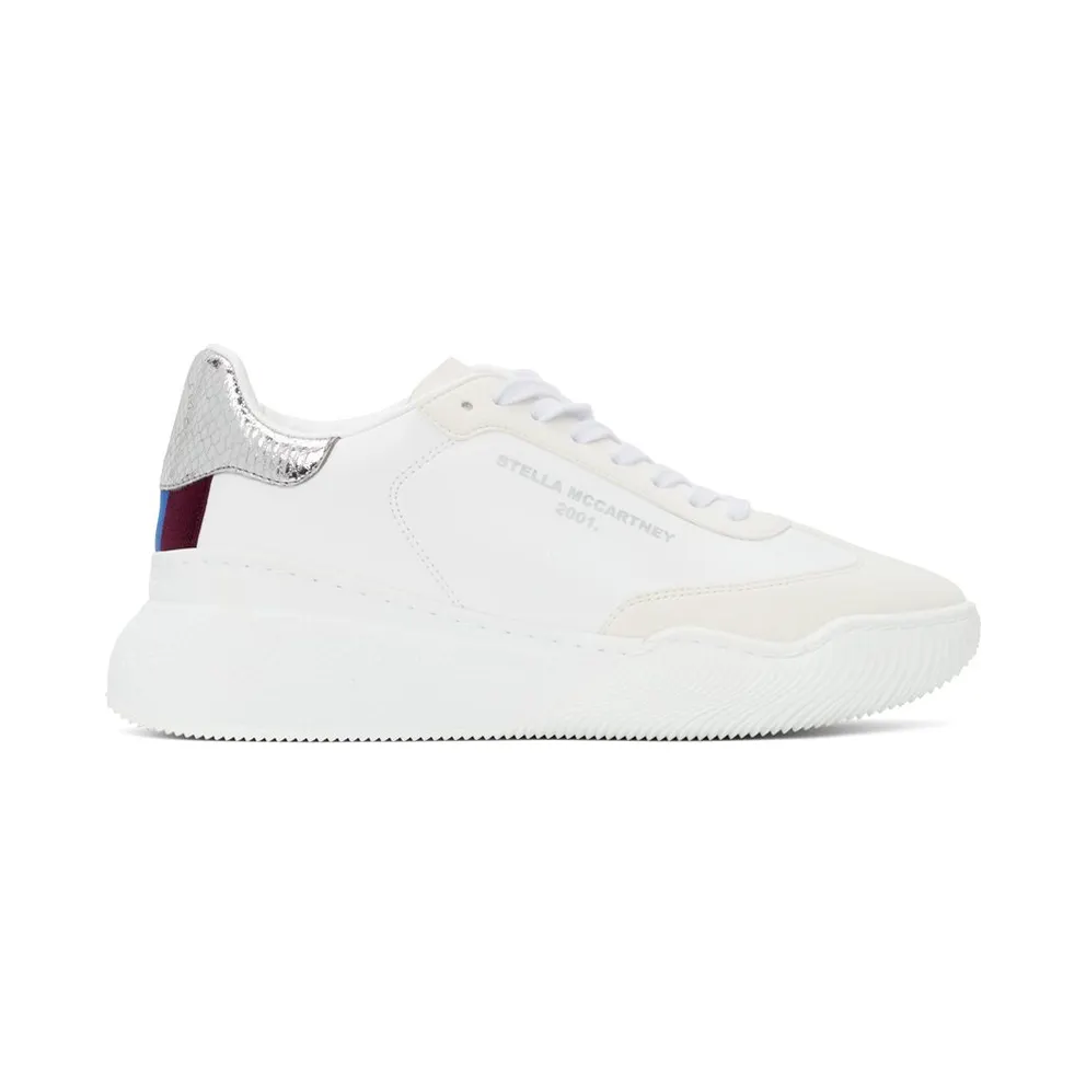 Stella McCartney White and Gold Loop Sneakers (800321N0212)