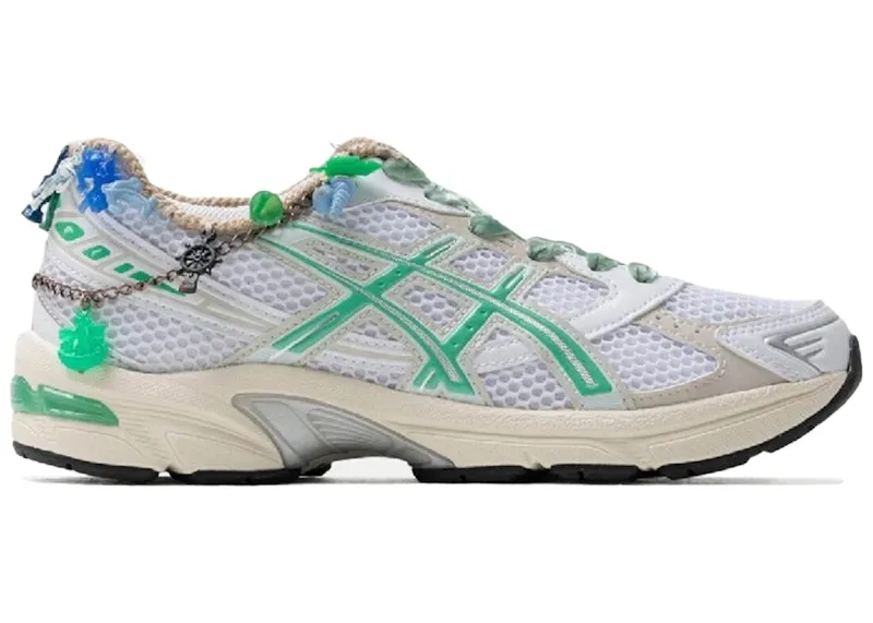 ASICS Gel-1130 White Malachite Green Off White Midsole (Bentgablenits A Prize In Every Box Edition) (1202A164-114 (Bentgablenits A Prize In Every Box Edition))