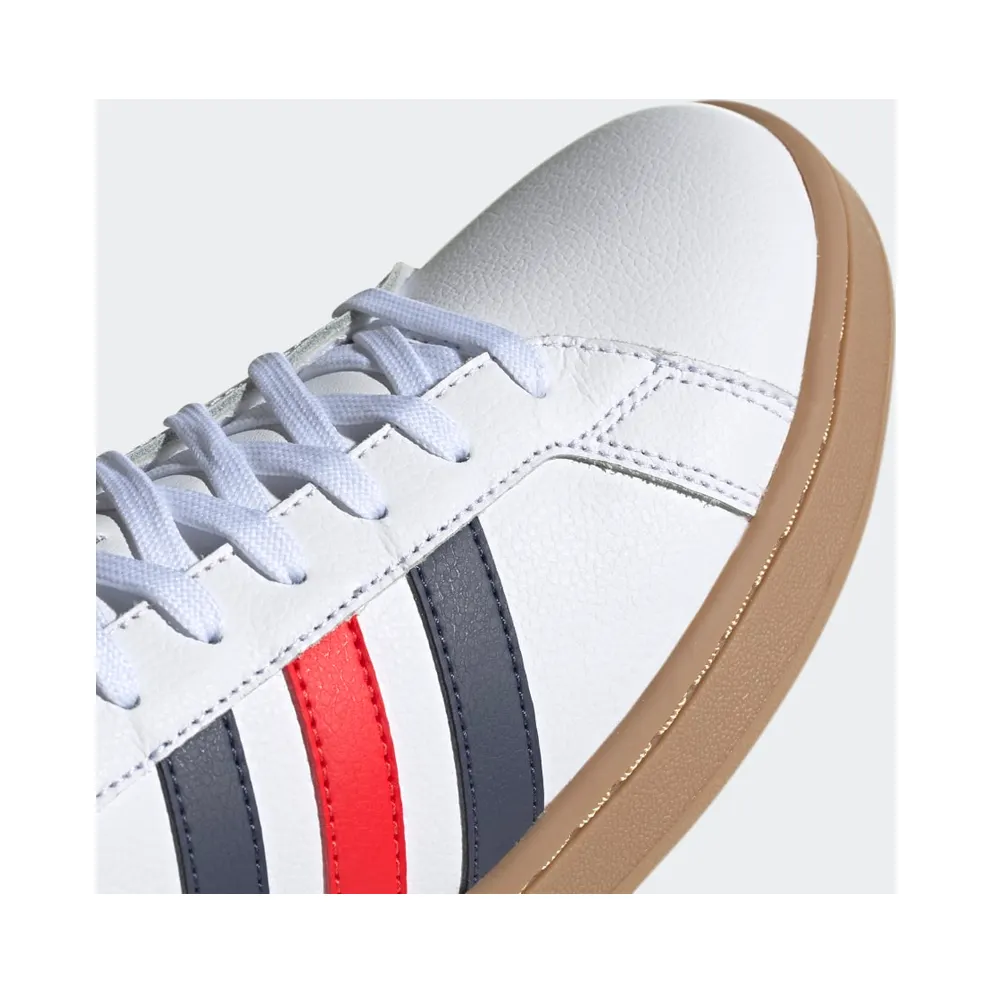 Adidas Grand Court Cloud White / Trace Blue / Active Red (EE7888)