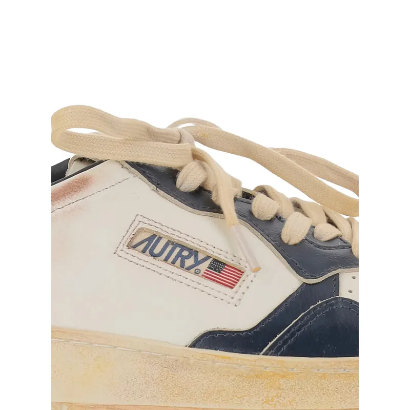 Autry Medalist Low Super Vintage “White/Blue” (AVLM SV58)