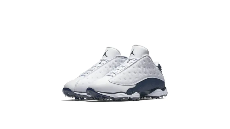 Jordan 13 Retro Golf White Navy Blue White/Navy Blue (917719-100)