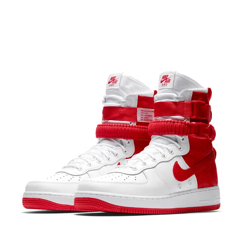 Nike SF Air Force 1 High White University Red White/University Red-University Red (AR1955-100)