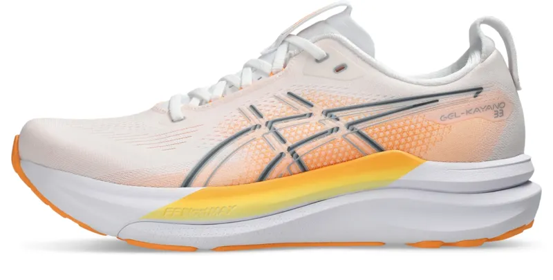 ASICS GEL-KAYANO 33 “White / Stadium Orange” (1011C167-101)