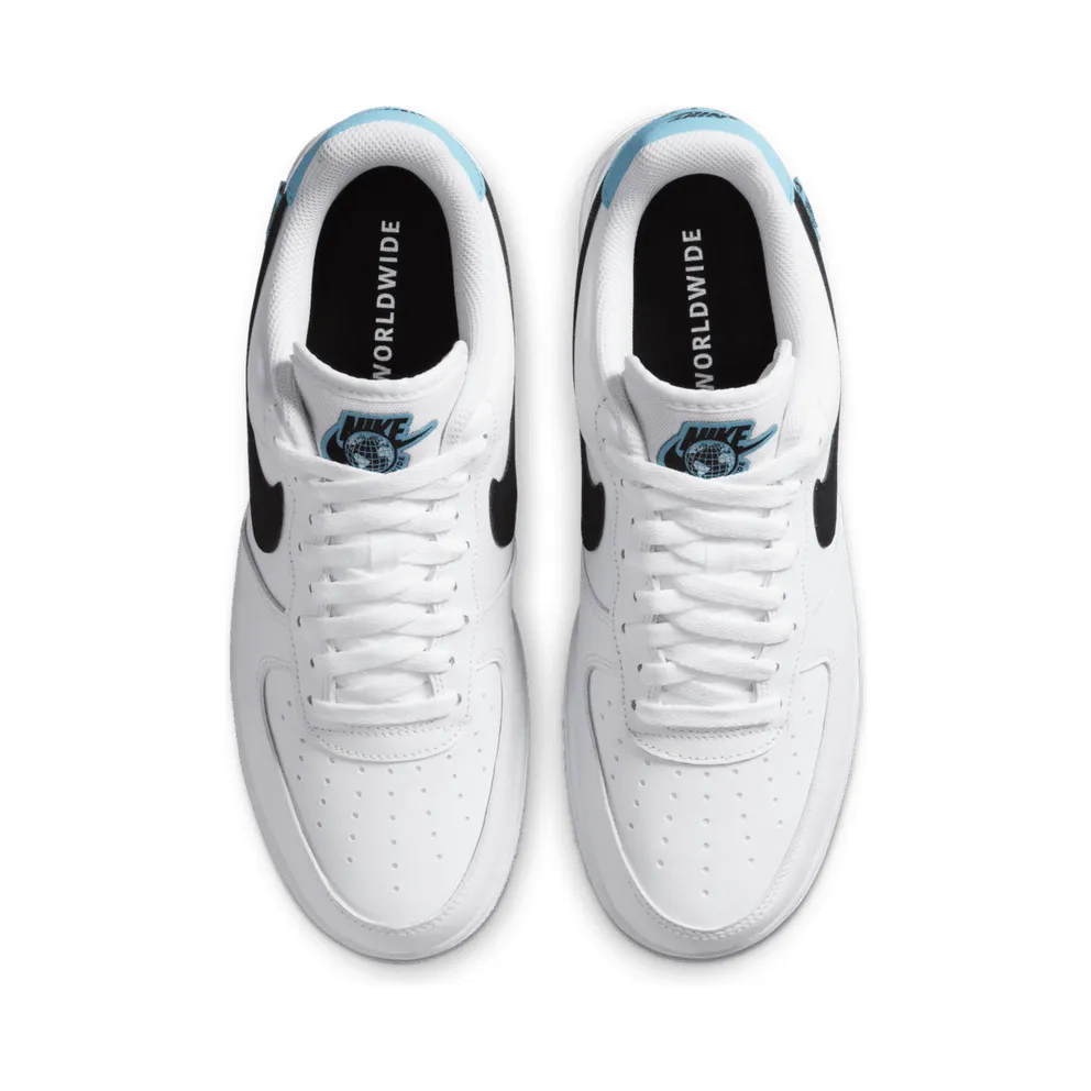 Nike Air Force 1 Low Worldwide White Blue Fury Black White/Blue Fury-Black (CK7648-100)
