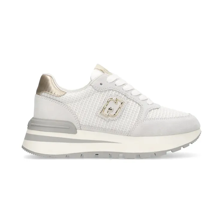 Liu·jo Cow Suede/Mesh Off White/Light Gold (BF5049PX027S3416)