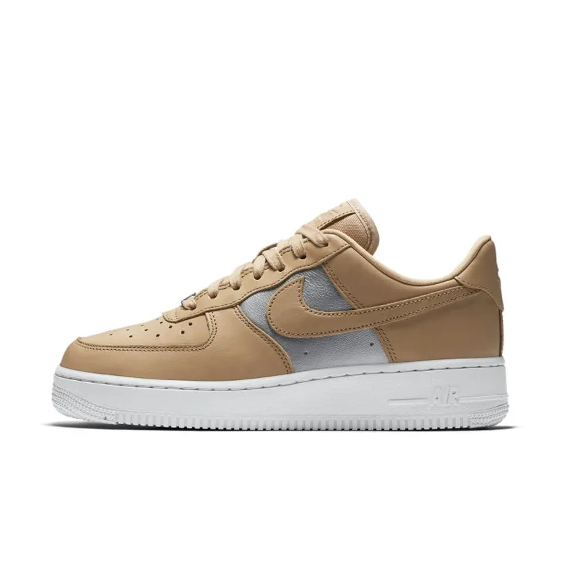 Nike Air Force 1 Low Bio Beige Metallic Silver (W) Bio Beige/Metallic Silver-White (AH6827-200)