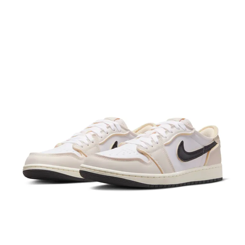 Air Jordan 1 Retro Low OG White/Light Orewood Brown/Black/Coconut Milk (DV0982-100)