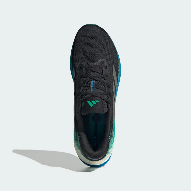 Adidas Supernova Rise 2 Running Shoes Core Black / Iron Metallic / Glory Green (JI1408)