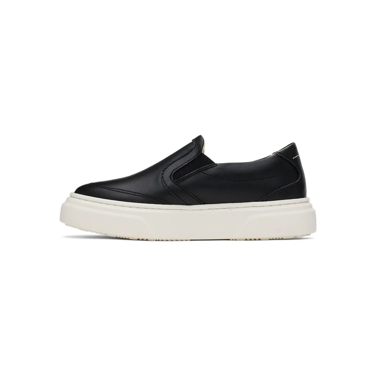 MM6 Maison Margiela Kids White Logo Slip-On Sneakers (70332) (3)