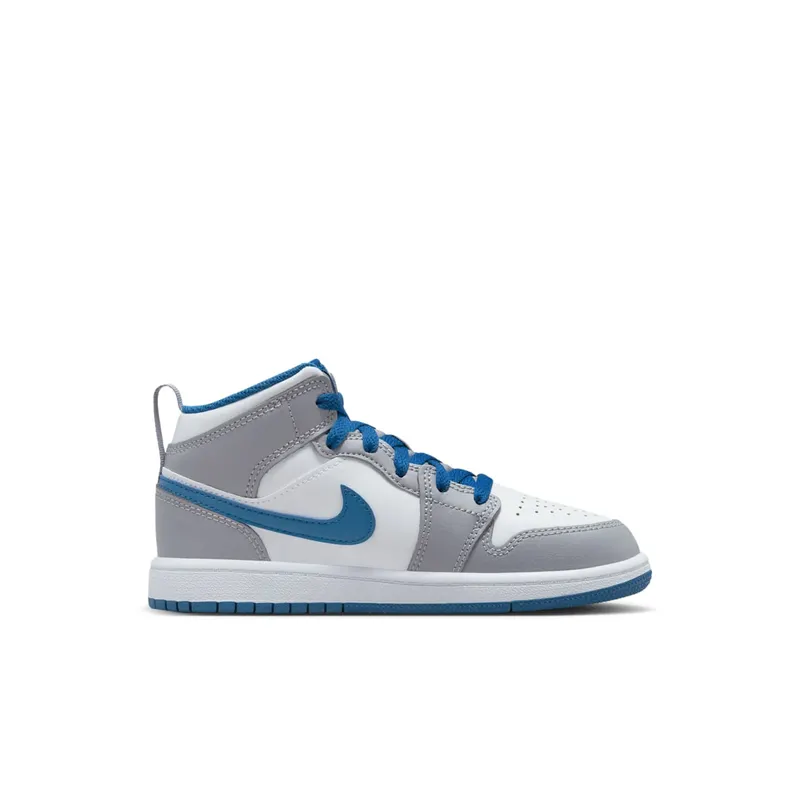 Jordan 1 Mid PS “Cement Grey / True Blue” (DQ8424-014)