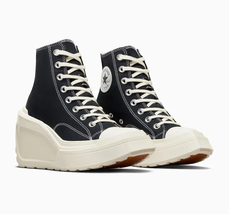 Converse Chuck 70 De Luxe Wedge Black/Black/Egret (A06478C)