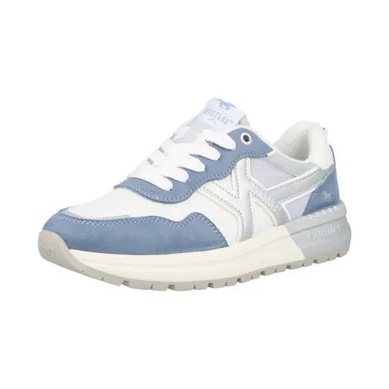 mustang Saffier / Duifblauw / Silver / White (022721)