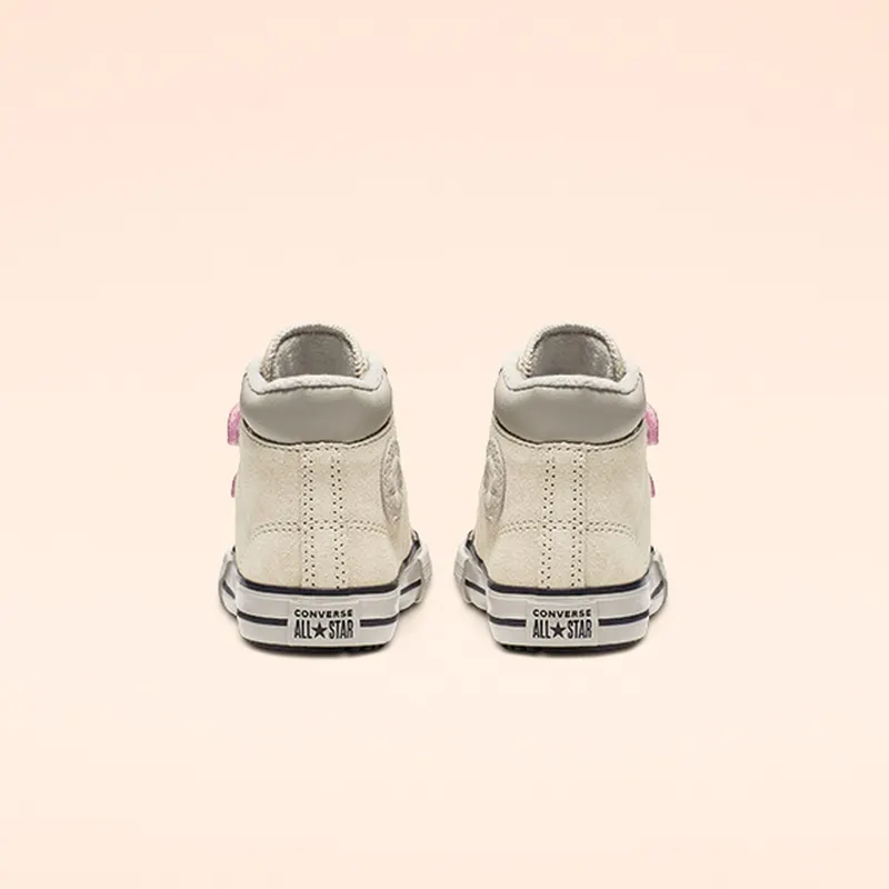 Converse Chuck Taylor All Star Hook and Loop PC Boot High Top Natural Ivory/coastal Pink (765166C)