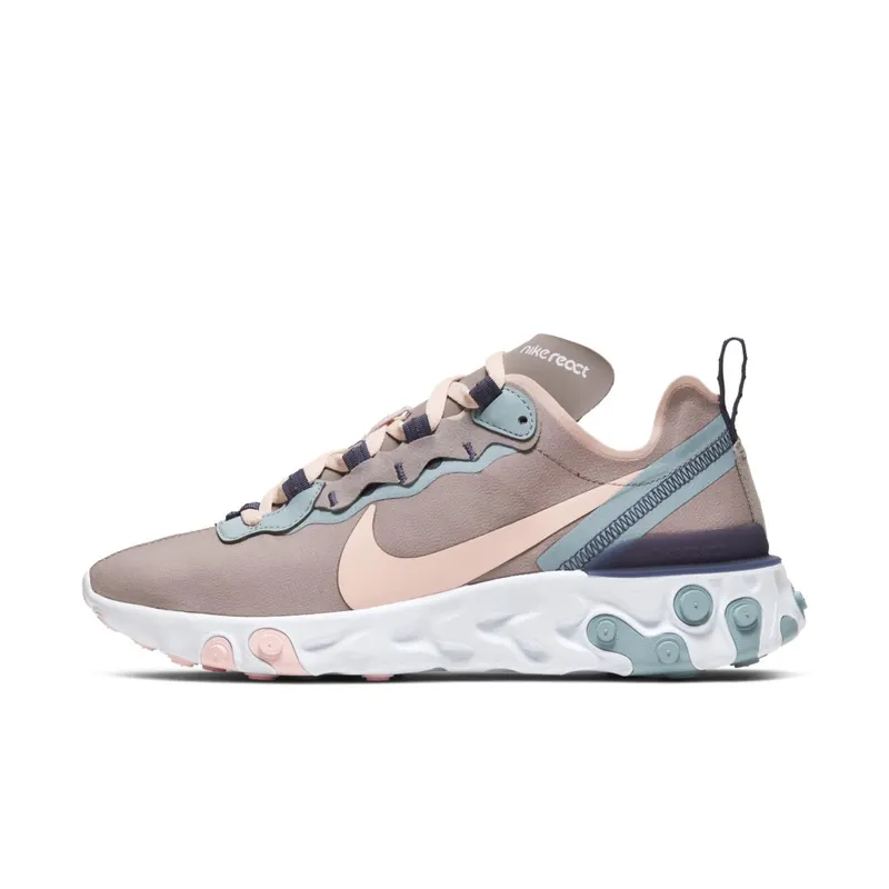 Nike  React Element 55 Pumice Sanded Purple (W) Pumice/Sanded Purple-Ocean Cube-Echo Pink (CK0834-200)