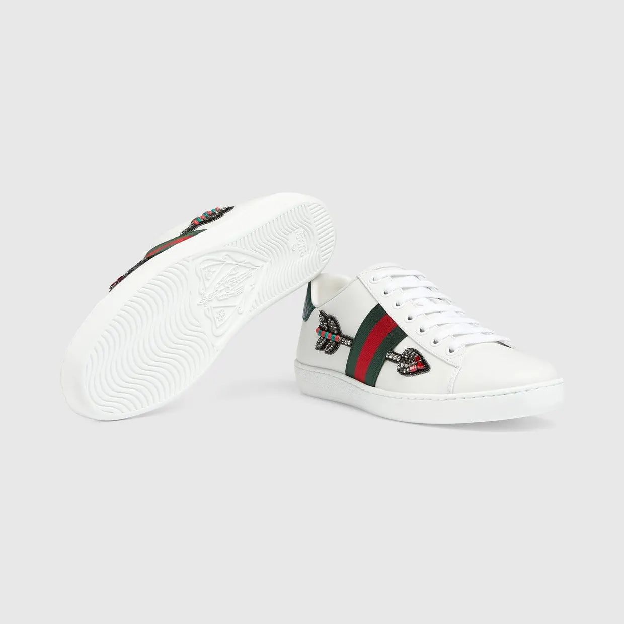 Gucci Ace Embroidered Arrow (454551 02JP0 9064) (6)