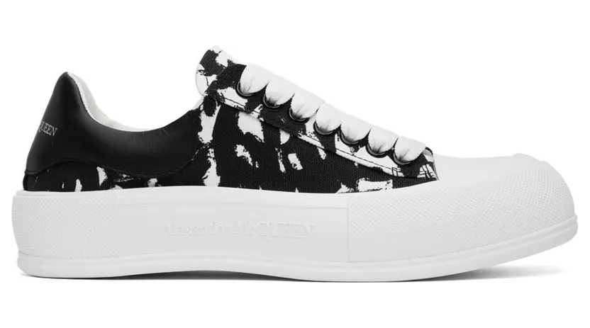 Alexander McQueen White Deck Plimsoll Sneakers (705199W4TG7)
