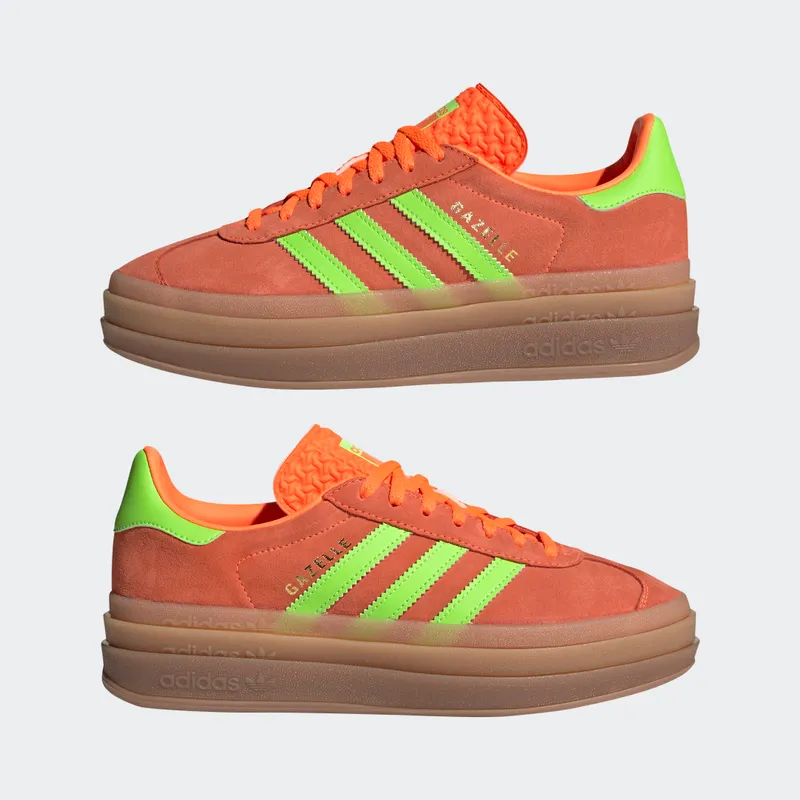 Adidas Gazelle Bold Solar Orange / Solar Green / Gum M2 (H06126)