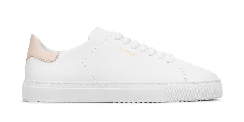 Axel Arigato Clean 90 Sneaker “White,Light Pink” (F2939001)