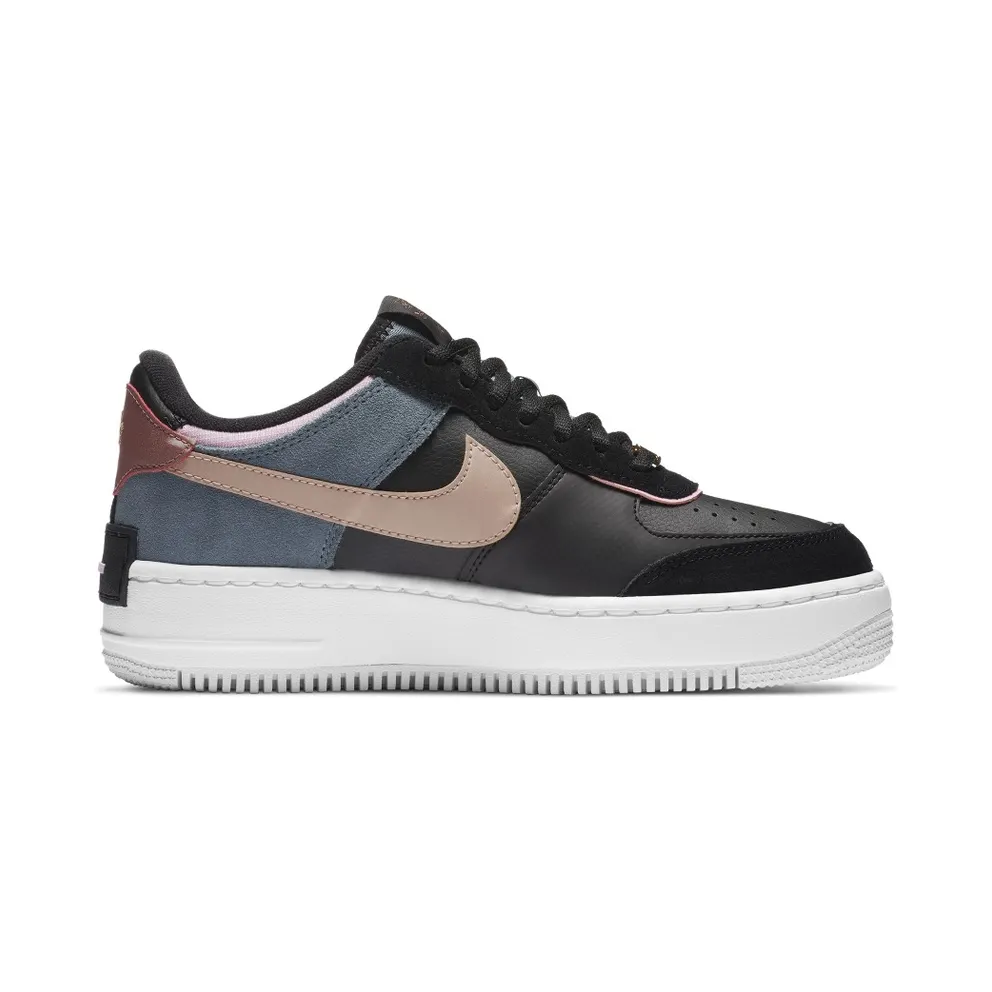 Nike WMNS Air Force 1 Shadow Black Light Arctic Pink Claystone Red (2020) (CU5315-001)