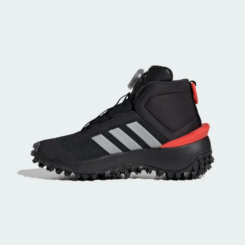 Adidas Fortatrail Kids Core Black / Silver Metallic / Bright Red (IG7262)