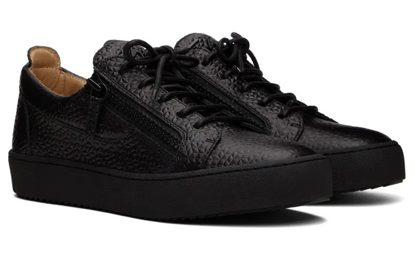 Giuseppe Zanotti Black Leather Sneakers (RU20011-92942) (4)