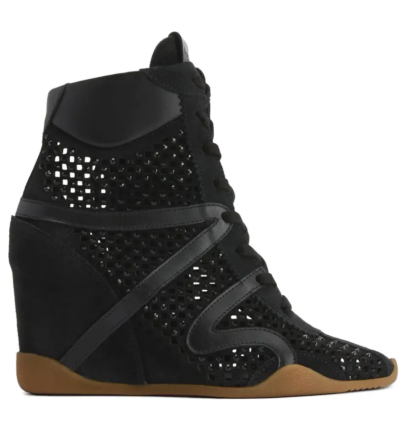 Giuseppe Zanotti Top sneakers met sleehak – Zwart (RS60018001)