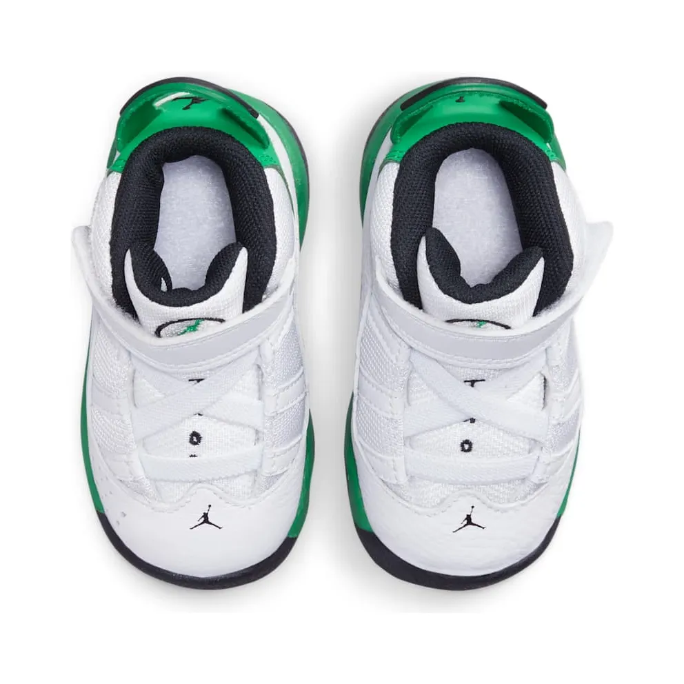Jordan 6 Rings White Black Lucky Green (323420-131)