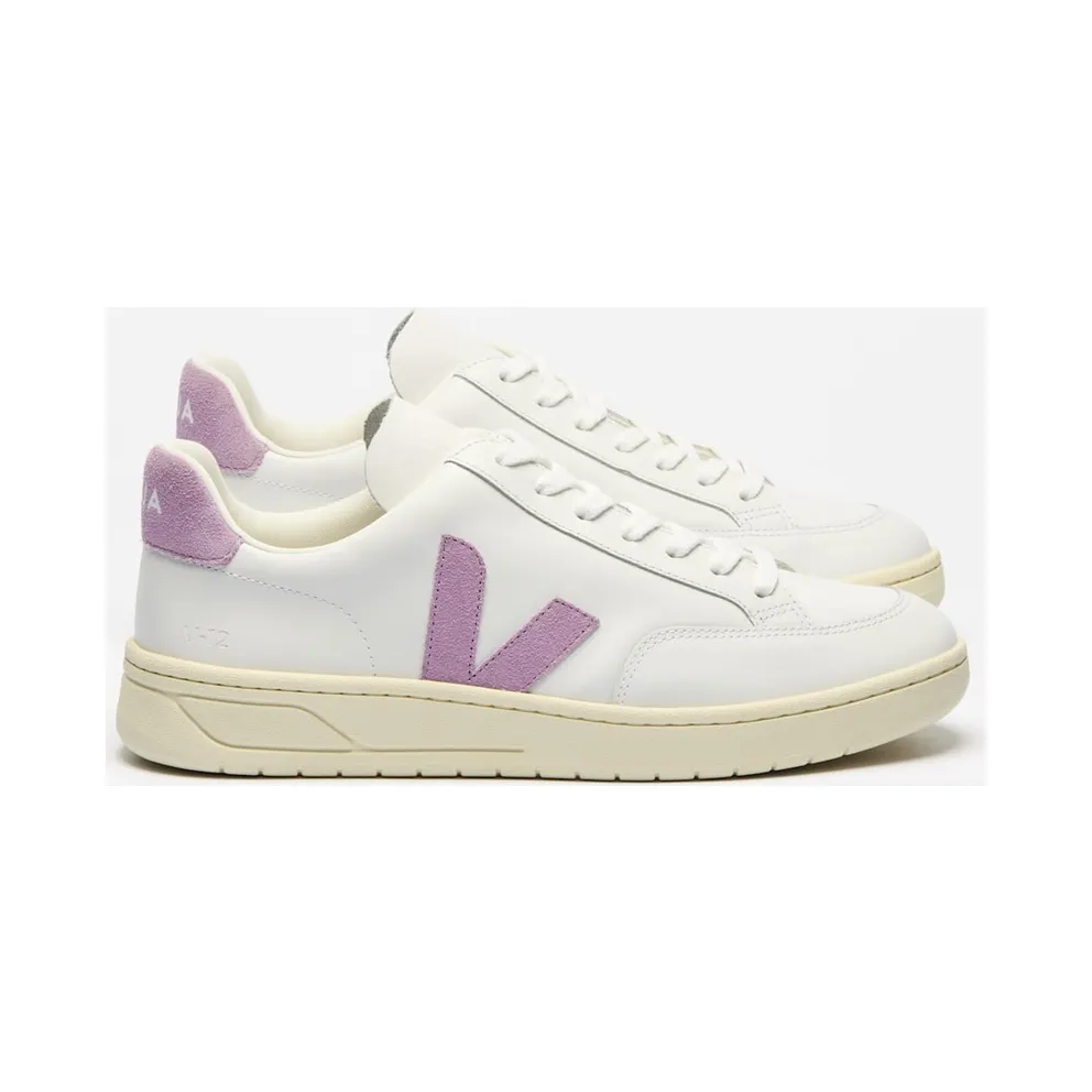 Sneakers Veja W V-12 Leather Extra-White_Orchid (XD0220494A)