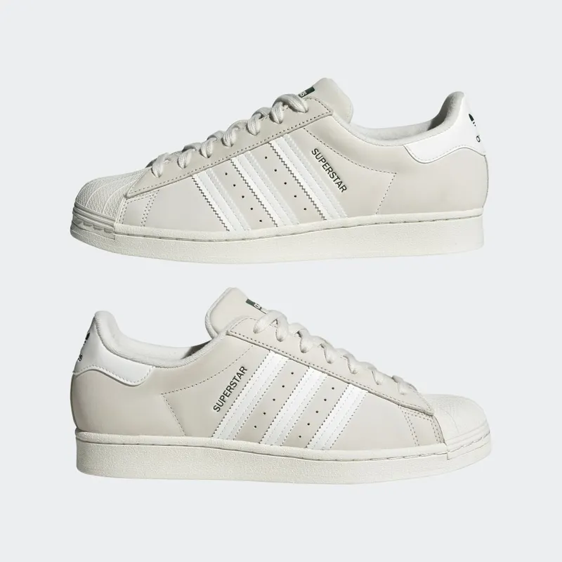 Adidas Superstar Off White / Off White / Dark Green (HQ8926)