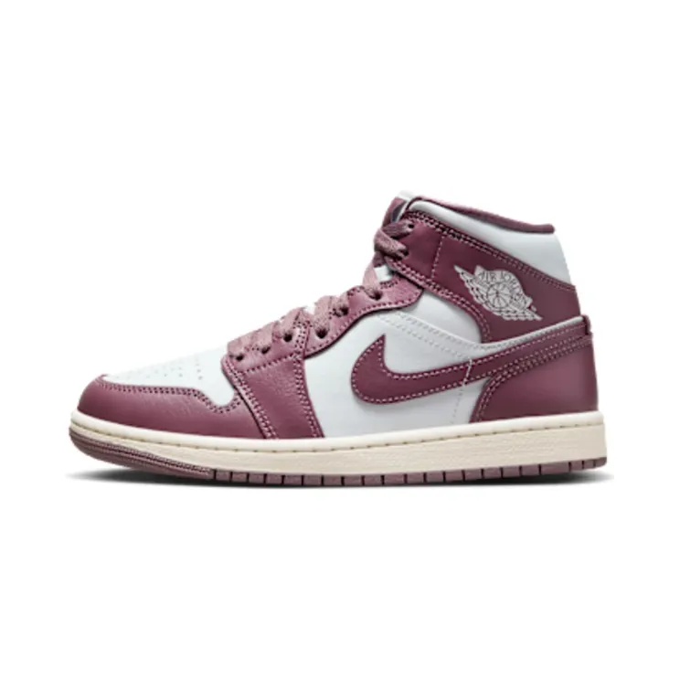 Nike Air Jordan 1 Mid Sky J Mauve (W) “Pure Platinum / Sail / Sky J Mauve” (BQ6472-050)