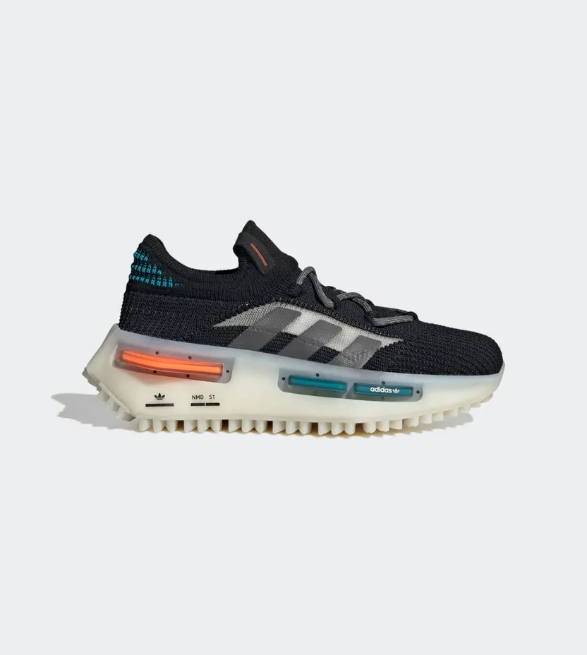 adidas NMD_S1 Core Black / Grey Five / Off White (GW2186)