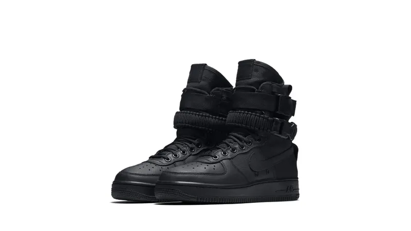 Nike SF Air Force 1 High Triple Black (W) Black/Black (857872-002)