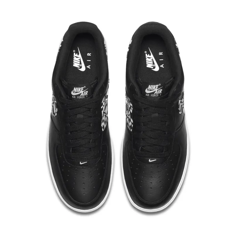 Nike Air Force 1 Low Black Pattern Swoosh (AQ4131-001)