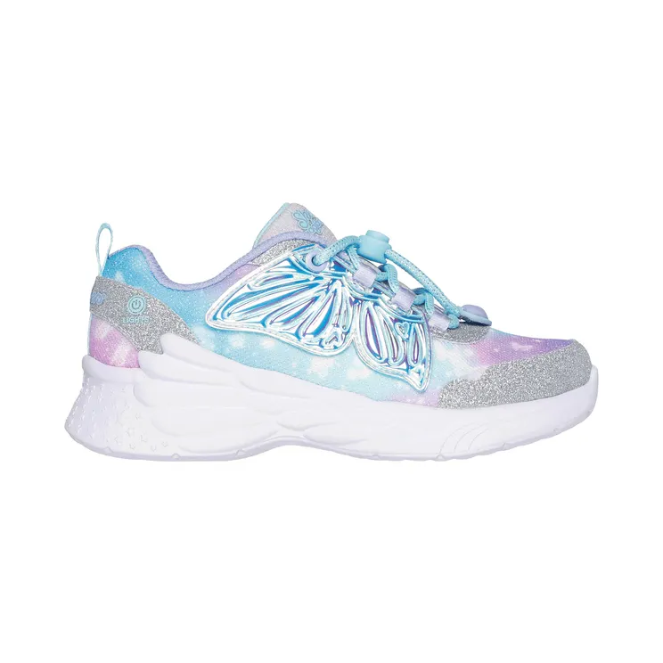 Skechers Dream Racer – Wing Brites “Silver / Lavender” (303055LSLLV)