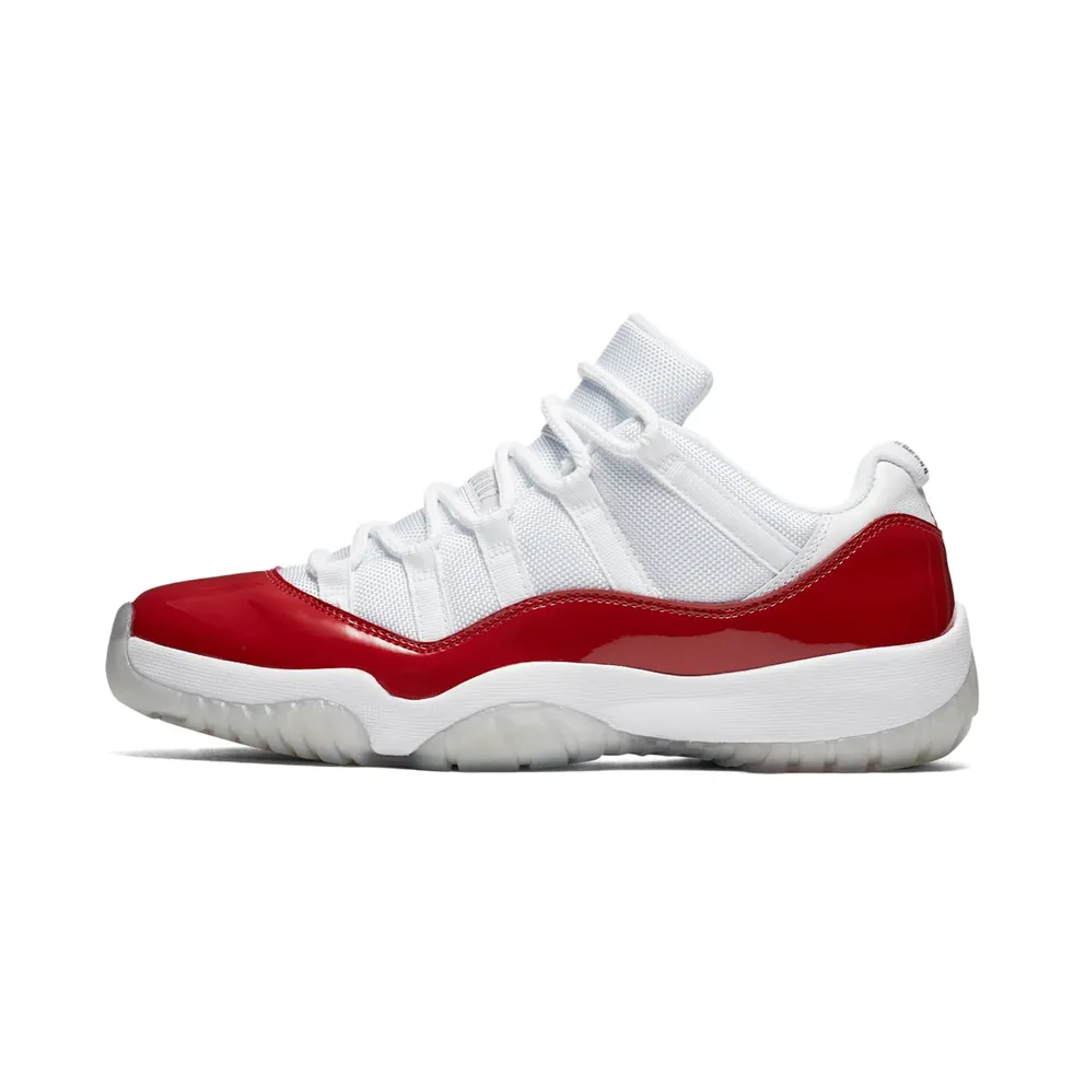 Jordan 11 Retro Low Cherry (2016) White/Varsity Red-Black (528895-102)