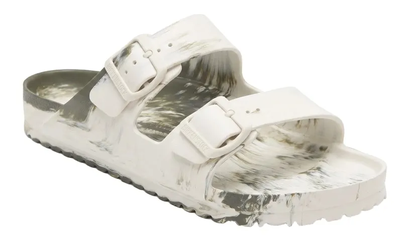 Birkenstock Unisex Arizona Essentials Slide-On Sandal Khaki Eggshell (1028804)