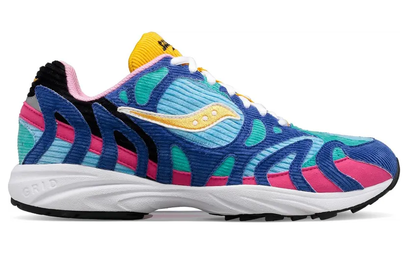 Saucony Grid Azura 2000 Corduroy Patchwork Multi-Color (S70712-1)