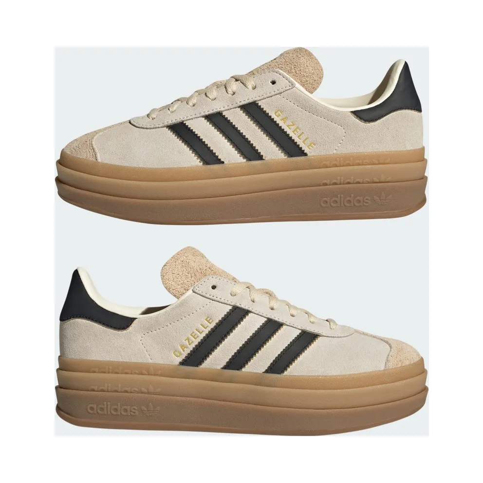 Adidas Gazelle Bold Cream White / Core Black / Sand Strata (JS3892)