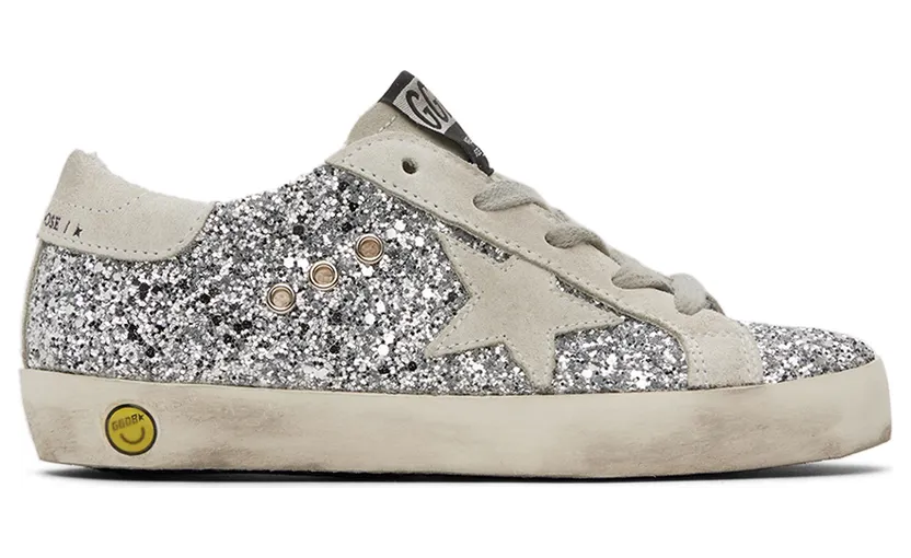 Golden Goose Kids Silver Super-Star Classic Sneakers (GYF00101.F000416.70136)