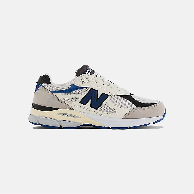 New Balance 990v3 MiUSA White Blue (M990WB3)