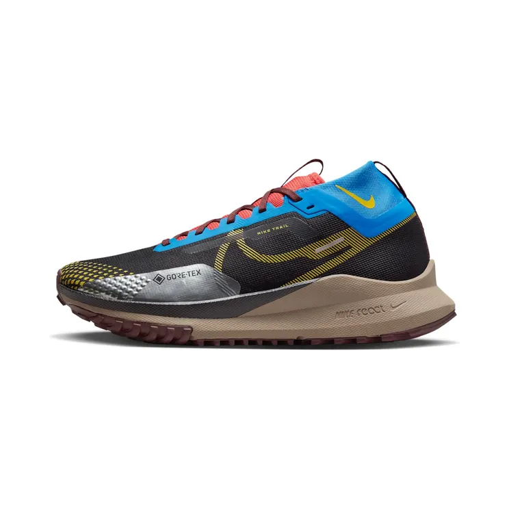Nike React Pegasus Trail 4 Gore-Tex Black Vivid Sulfur “Black / Light Photo Blue / Track Red / Vivid Sulphur” (DJ7926-003)