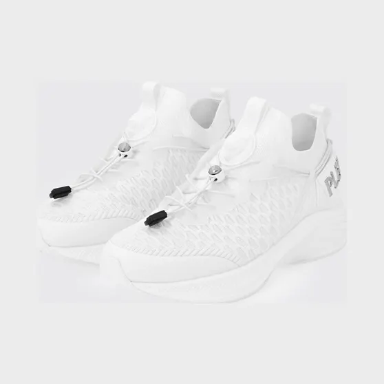 Plein Sport Crochet Knit Sneakers White (SAESUSC0751STE003N01)